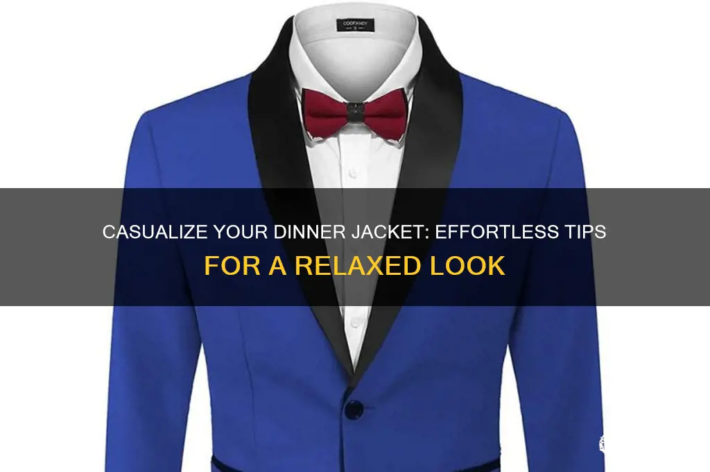 how to dress down a dinner jacket