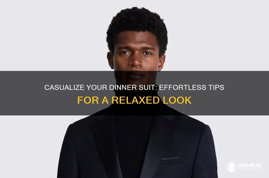 how to dress down a dinner suit