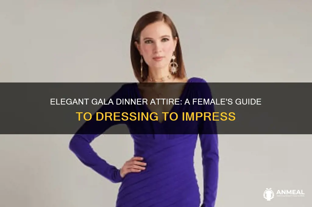how to dress for a gala dinner female