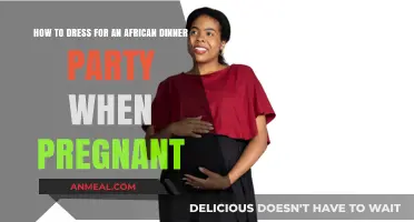 Pregnant and Stylish: African Dinner Party Outfit Ideas for Moms-to-Be