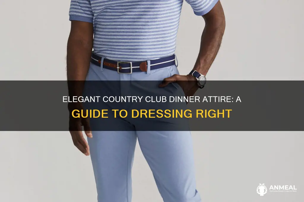 how to dress for dinner at a country club