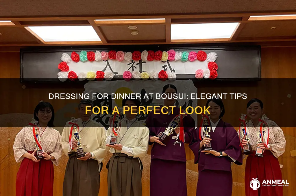how to dress for dinner at bousui