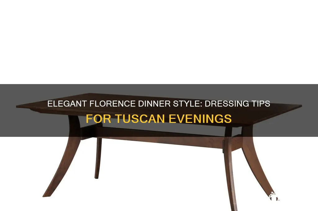 how to dress for dinner in florence