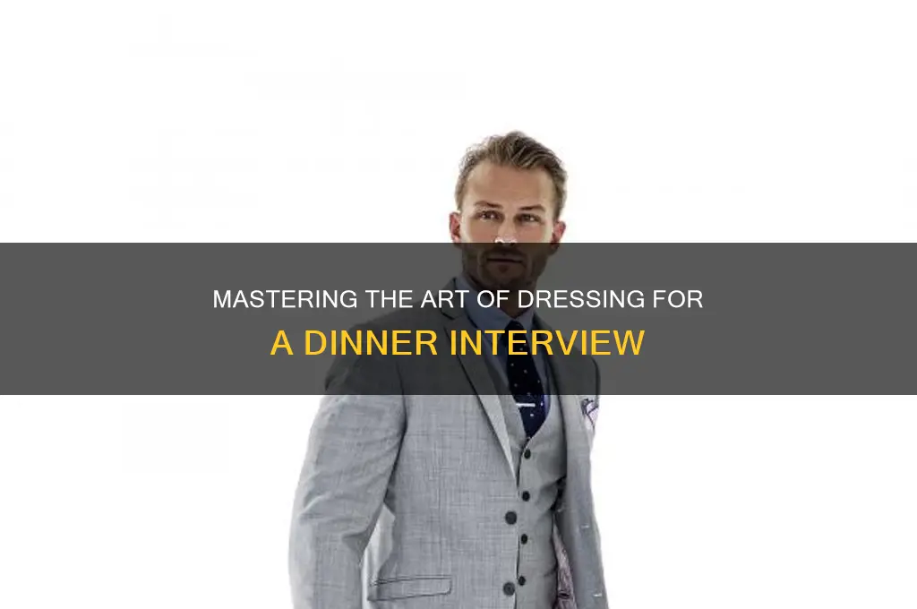 how to dress for dinner interview