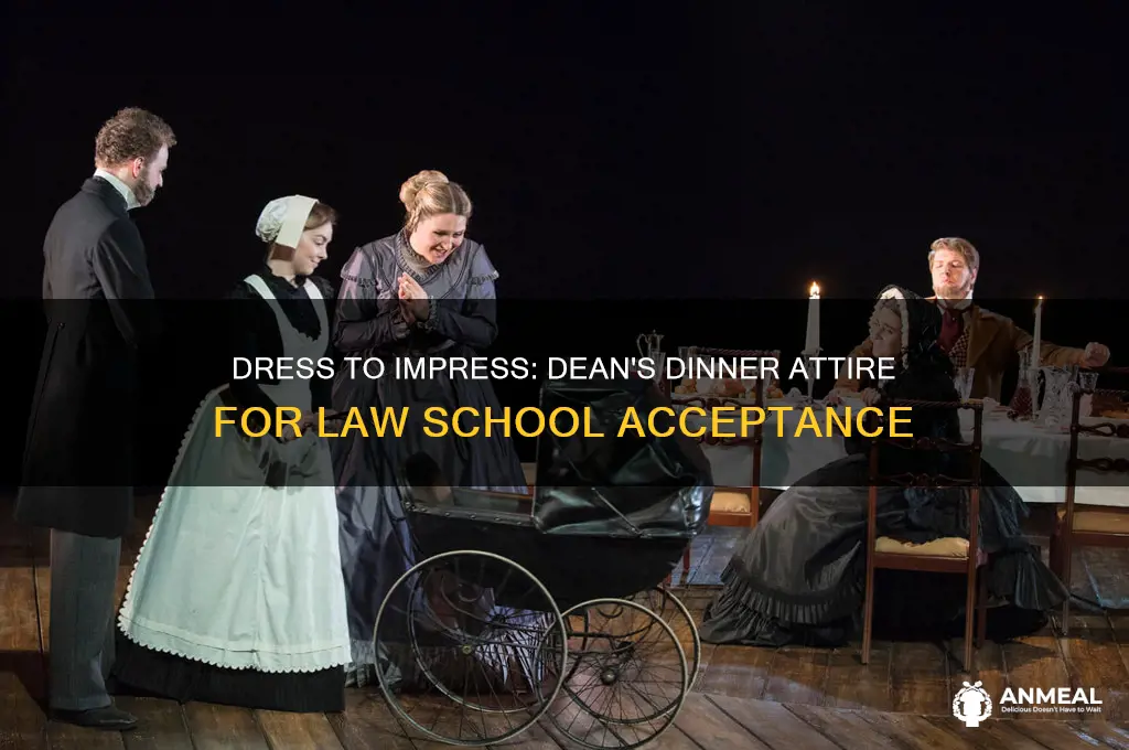 how to dress for dinner with dean law school scceptance