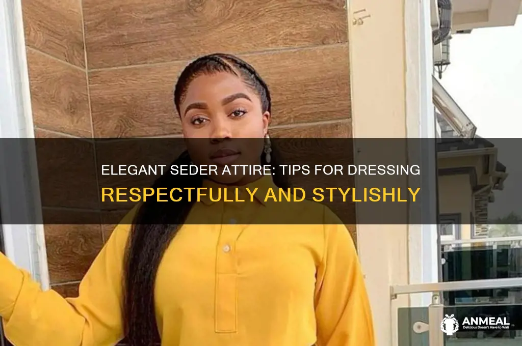 how to dress for seder dinner