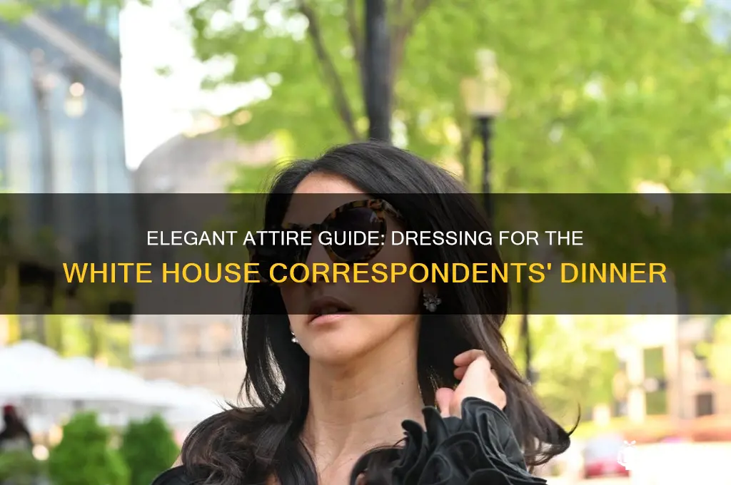 how to dress for the white house correspondents dinner