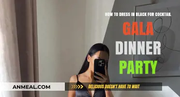 Elegant Black Attire Tips for Cocktail Gala Dinner Parties