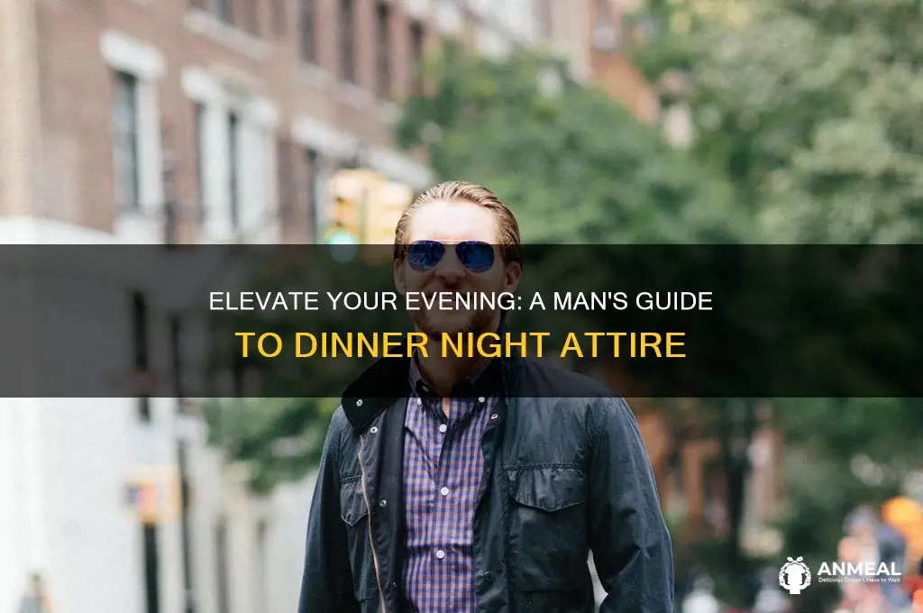 how to dress to a dinner night for a man