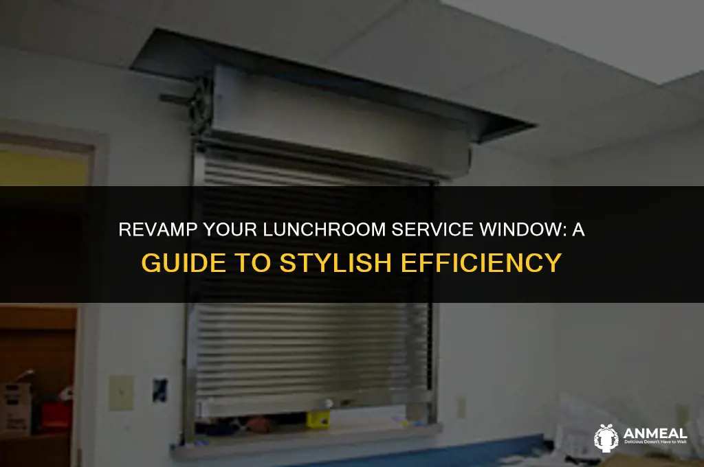 how to dress up lunch room service window