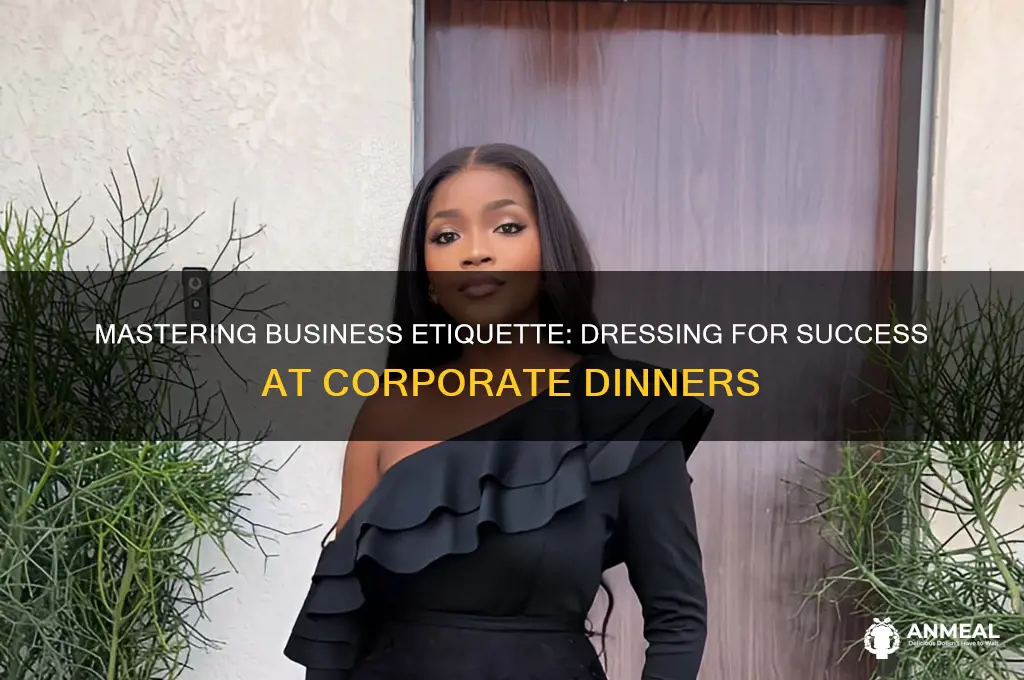 how to dressfor busness edicate dinner