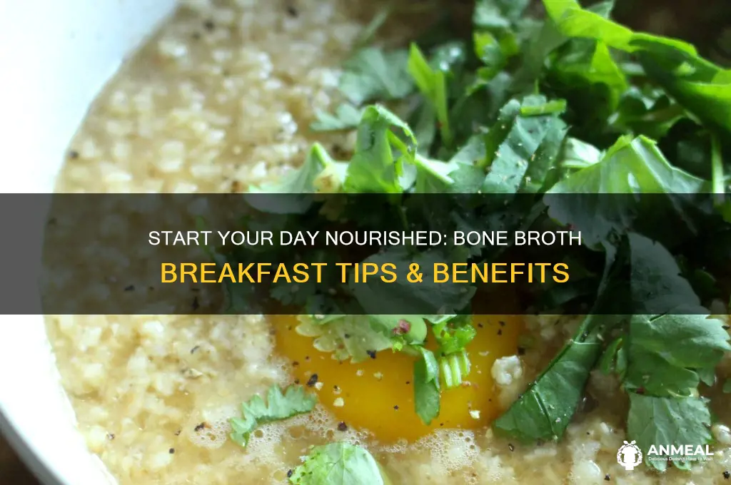 how to drink bone broth for breakfast