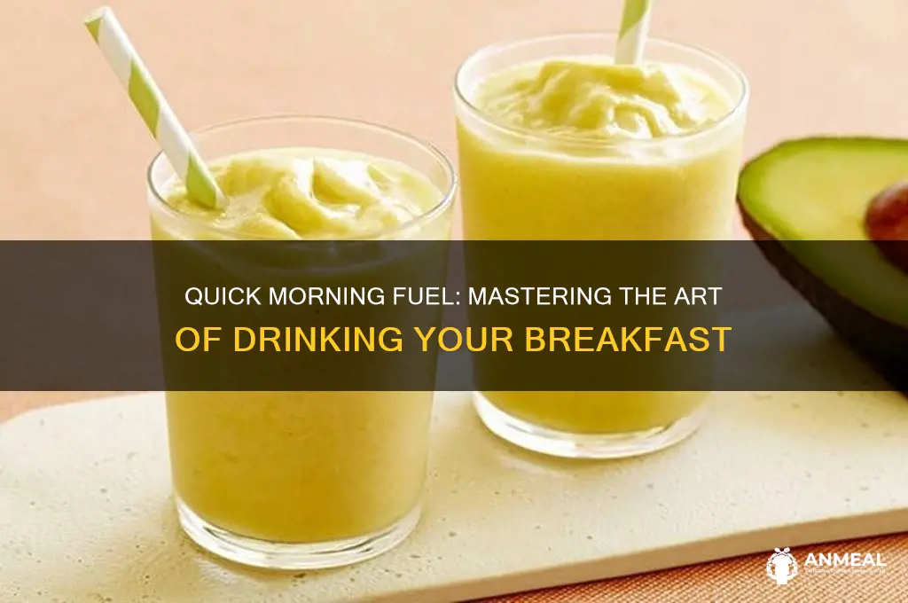 how to drink your breakfast