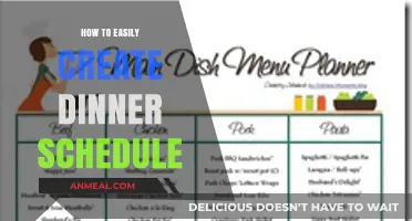 Simplify Your Weeknights: Effortless Dinner Schedule Creation Tips