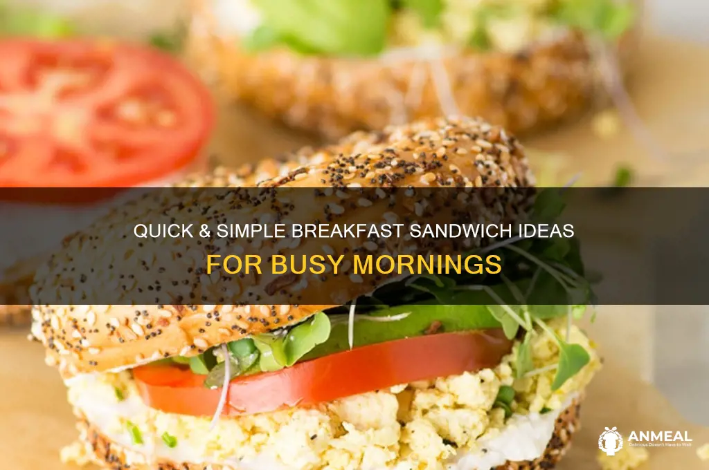 how to easy breakfast sandwich