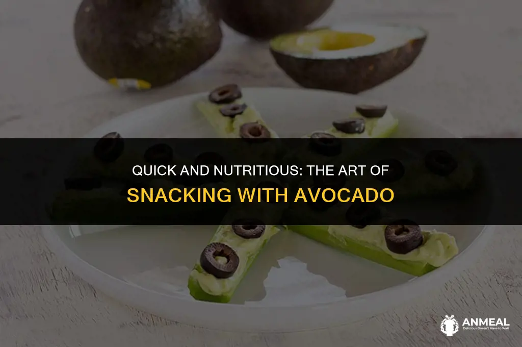 how to eat an avacado in a snack