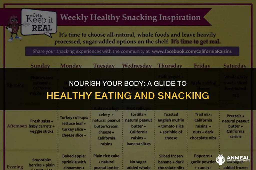 how to eat and snack healthy