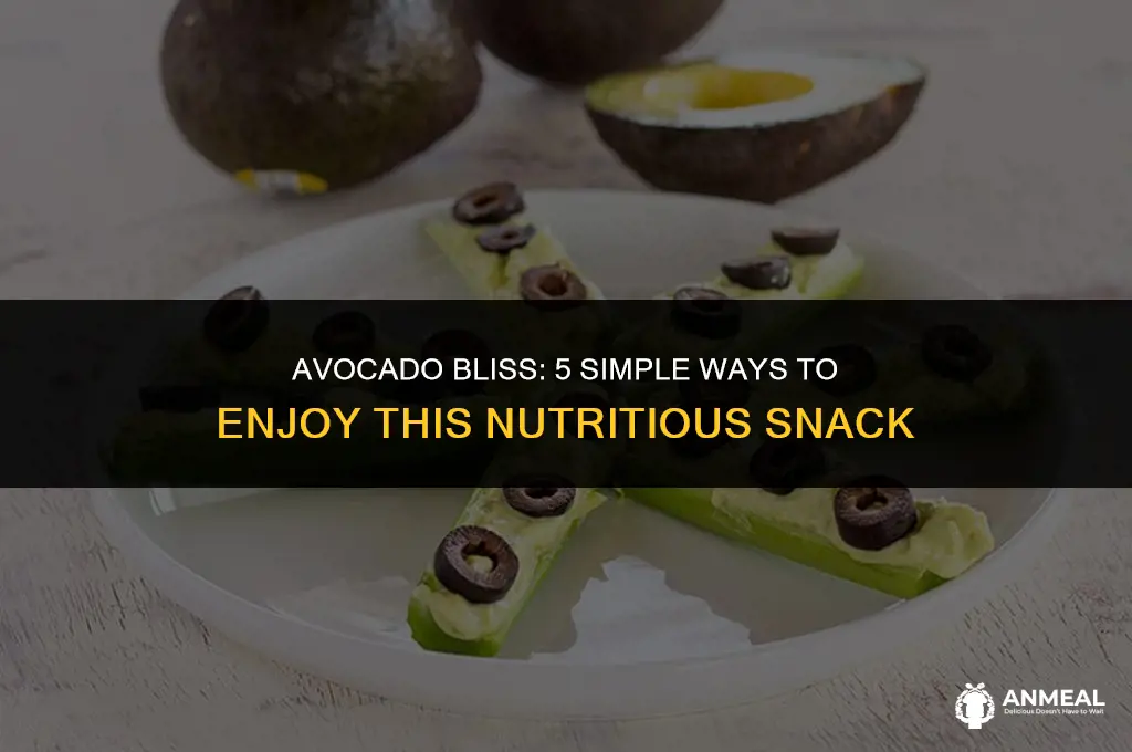 how to eat avocado as a snack