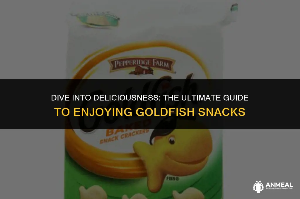 how to eat goldfish snack