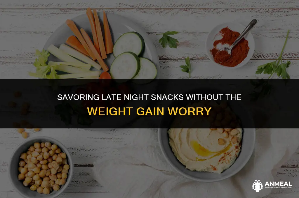 how to eat late night snacks and not gain weight