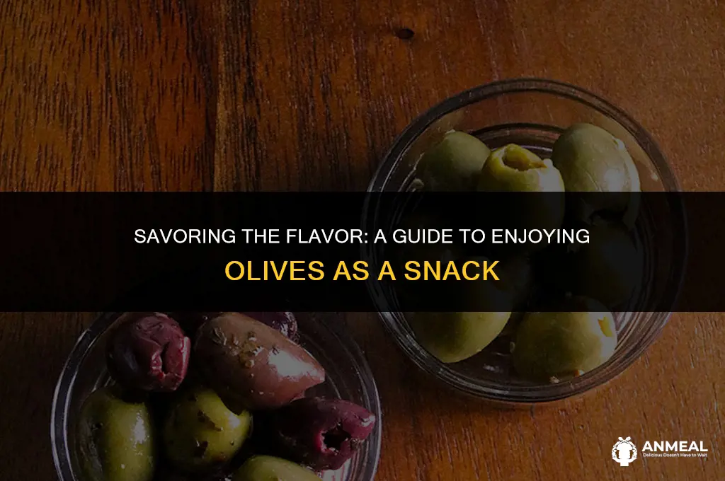 how to eat olives as a snack