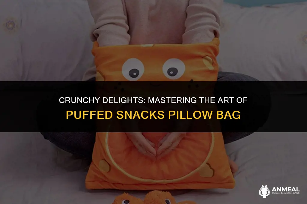 how to eat puffed snacks pillow bag