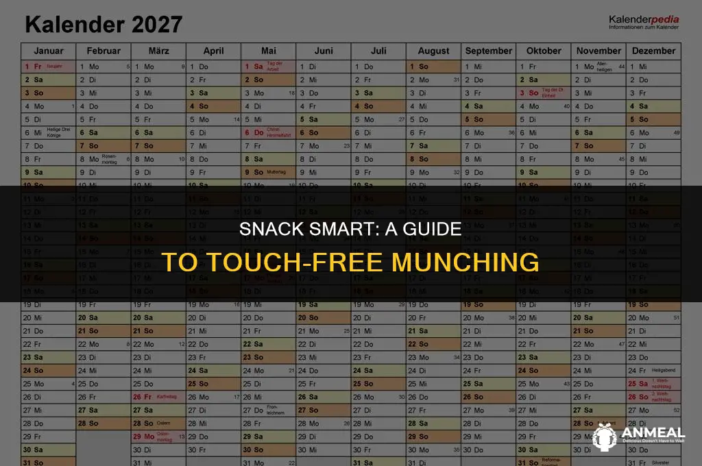 how to eat snacks withiut touching