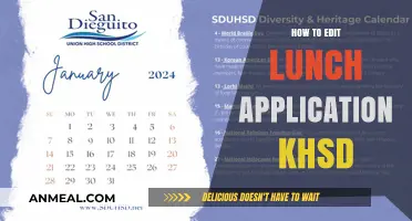Mastering the Art of Editing Lunch Applications in KHSD
