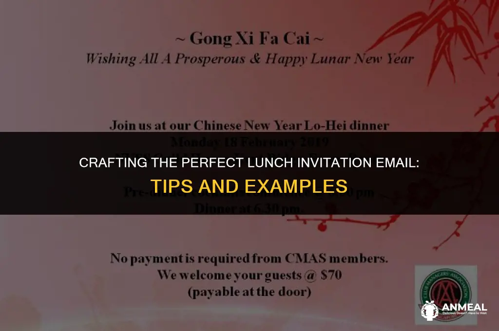how to email few friends for a lunch invitation wording