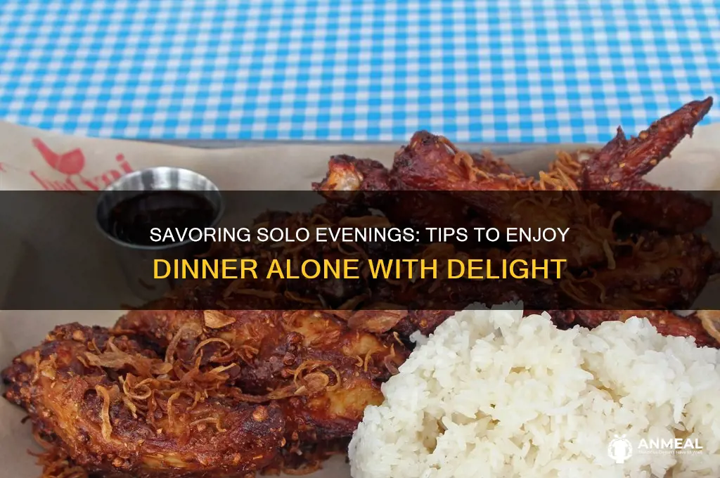 how to enjoy dinner alone