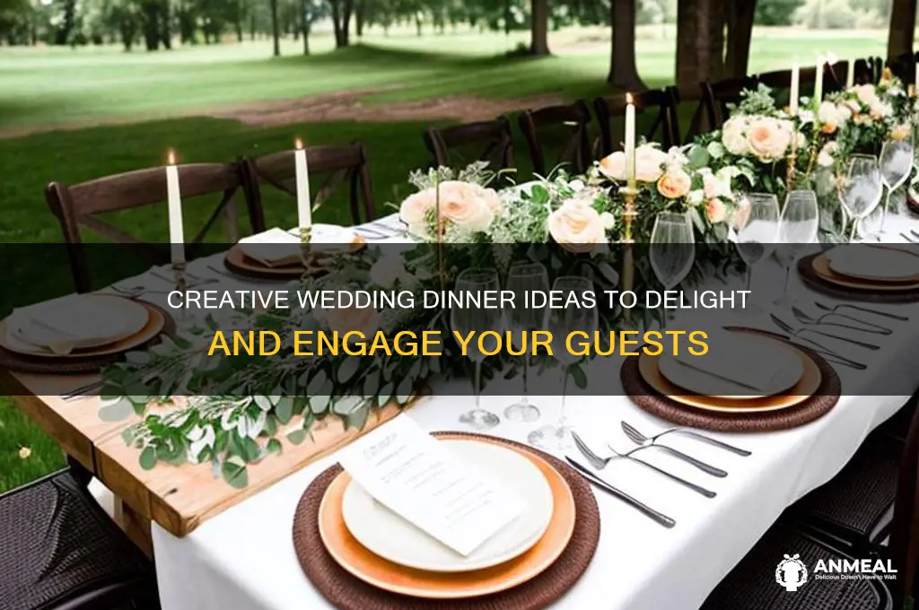 how to entertain guests for wedding dinner