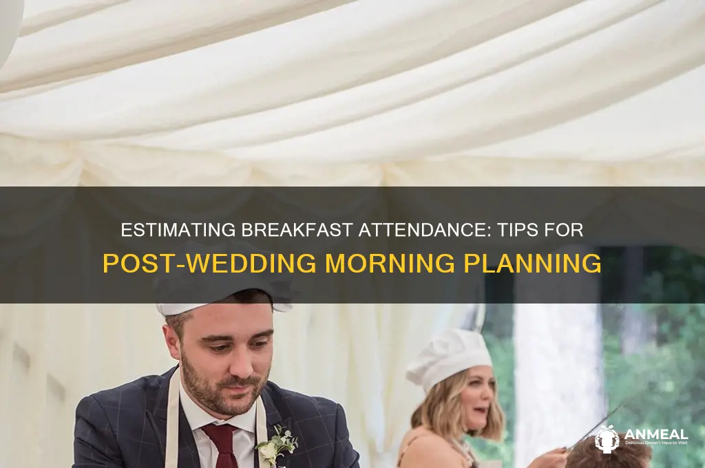 how to estimate attendance for breakfast after wedding