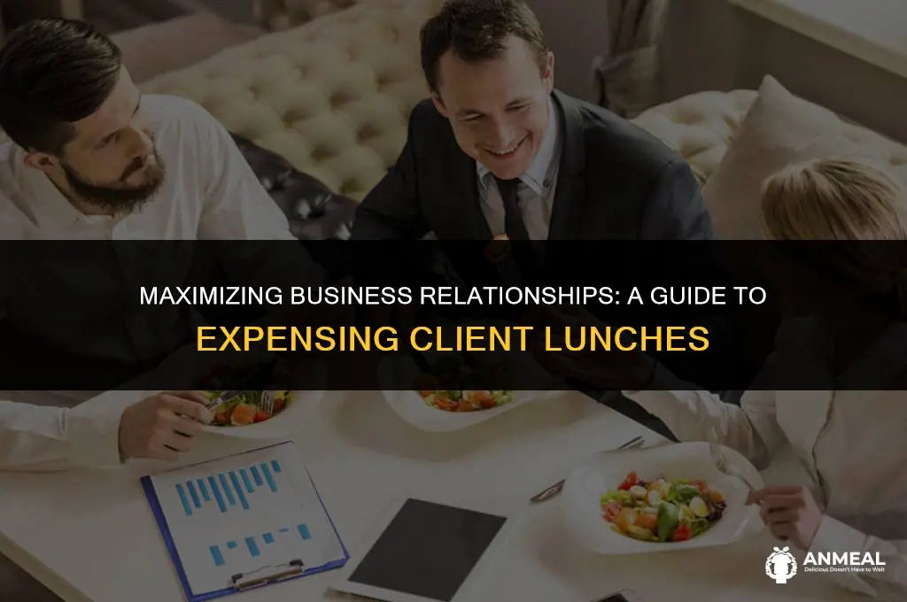 how to expense client lunches