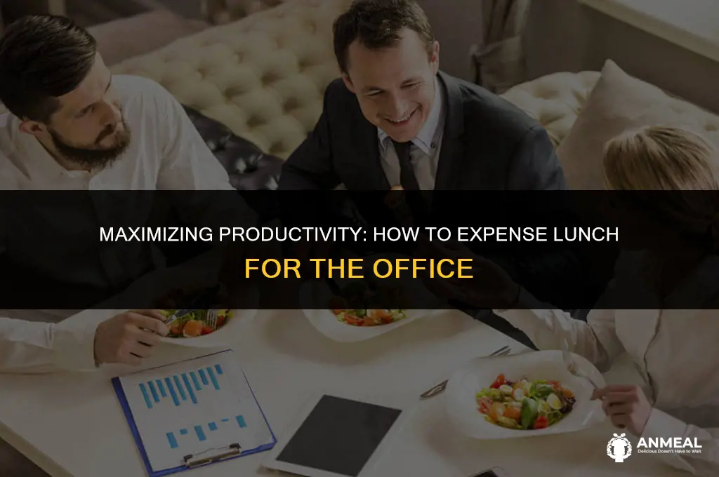 how to expense lunch for the office