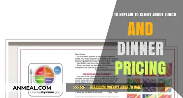 Clarifying Meal Costs: A Guide to Explaining Lunch and Dinner Pricing to Clients