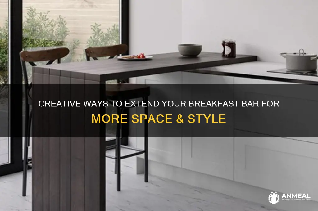 how to extend a breakfast bar