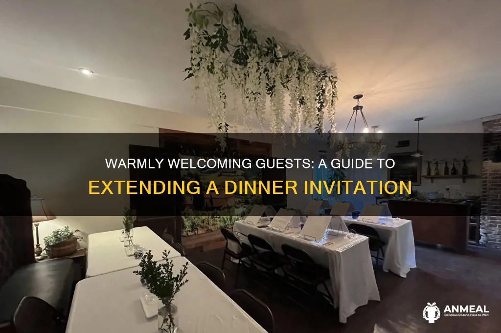 how to extend a dinner invitation