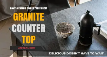 Creative Ways to Extend Your Dinner Table from Granite Countertops