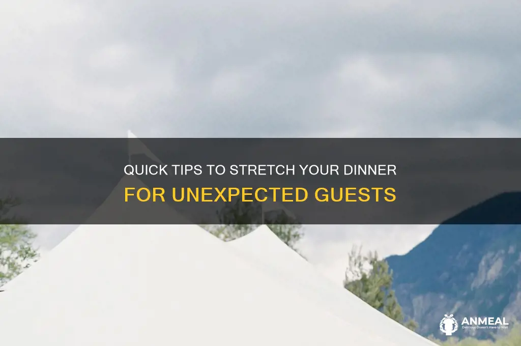 how to extend dinner when unexpected guests come