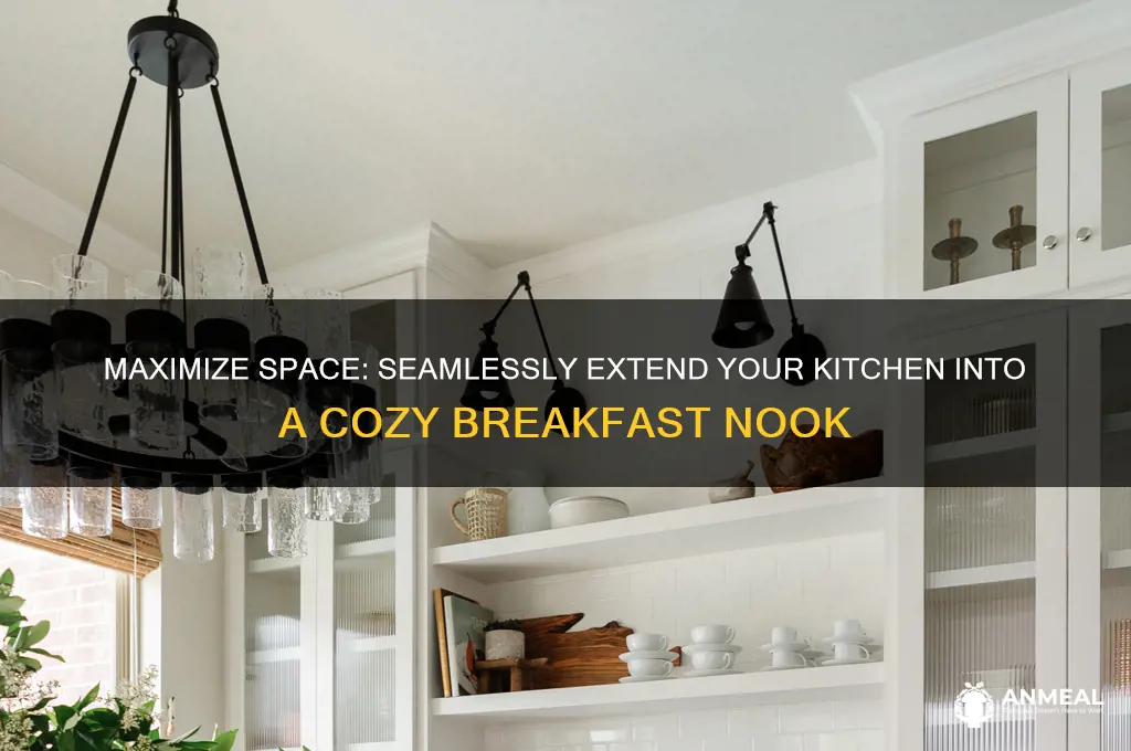 how to extend kitchen into the breakfast nook