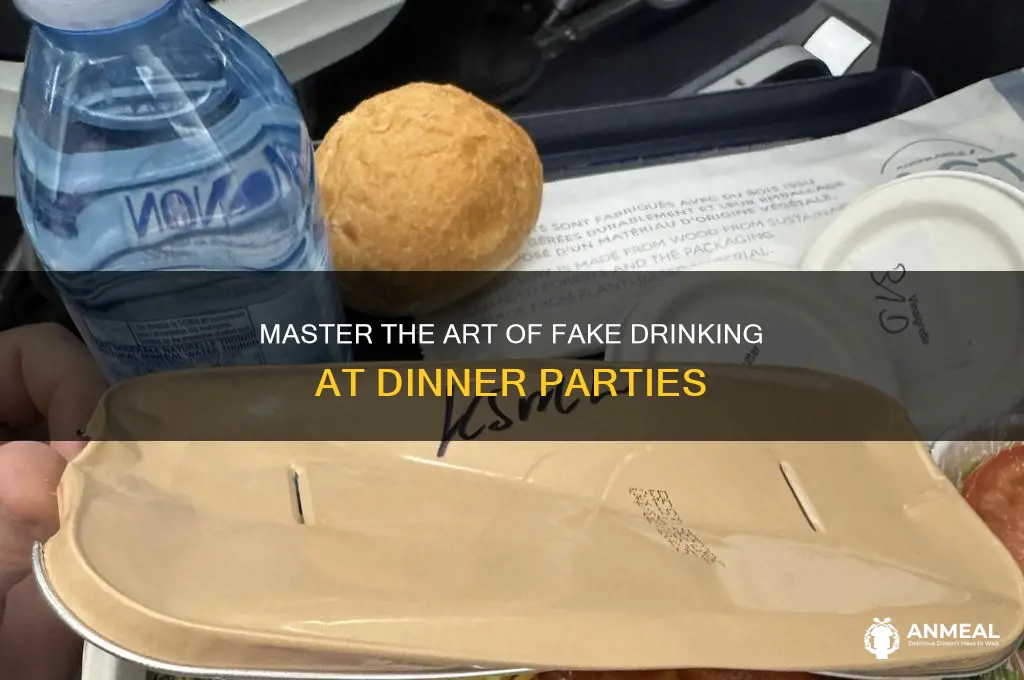 how to fake drink at dinner