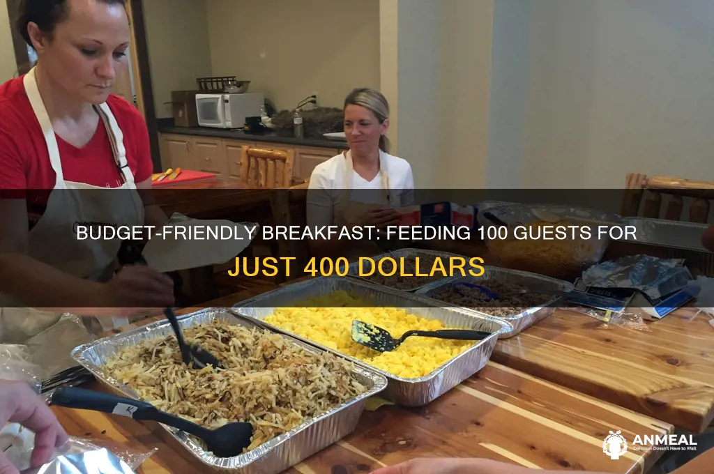 how to feed 100 guests breakfast on 400