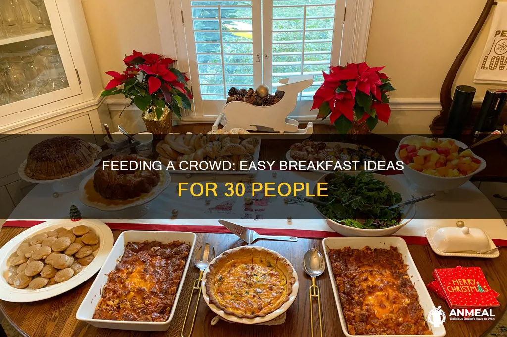 how to feed 30 people breakfast