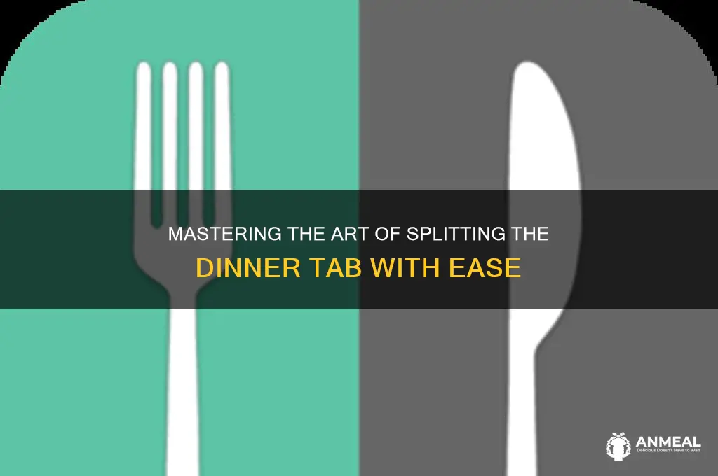 how to fill out a dinner tab
