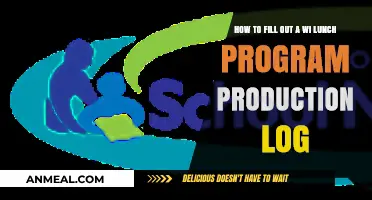 Mastering the WI Lunch Program Production Log: A Step-by-Step Guide