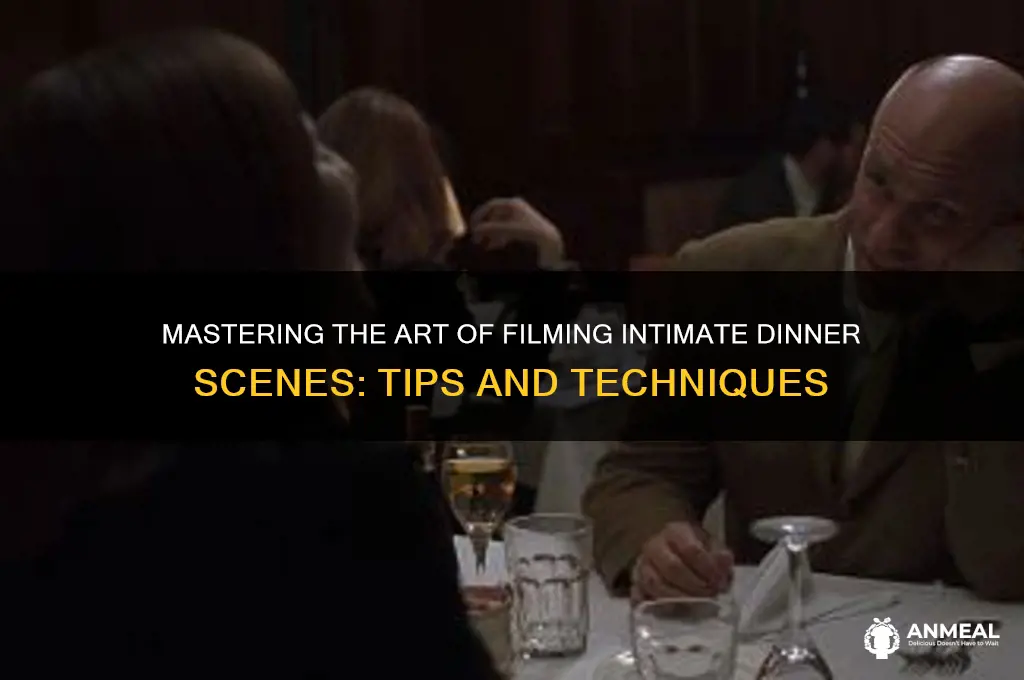 how to film a dinner scene