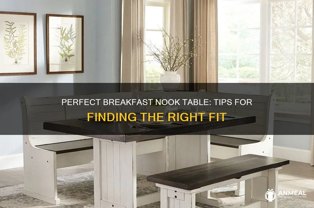 how to find a table for a breakfast nook