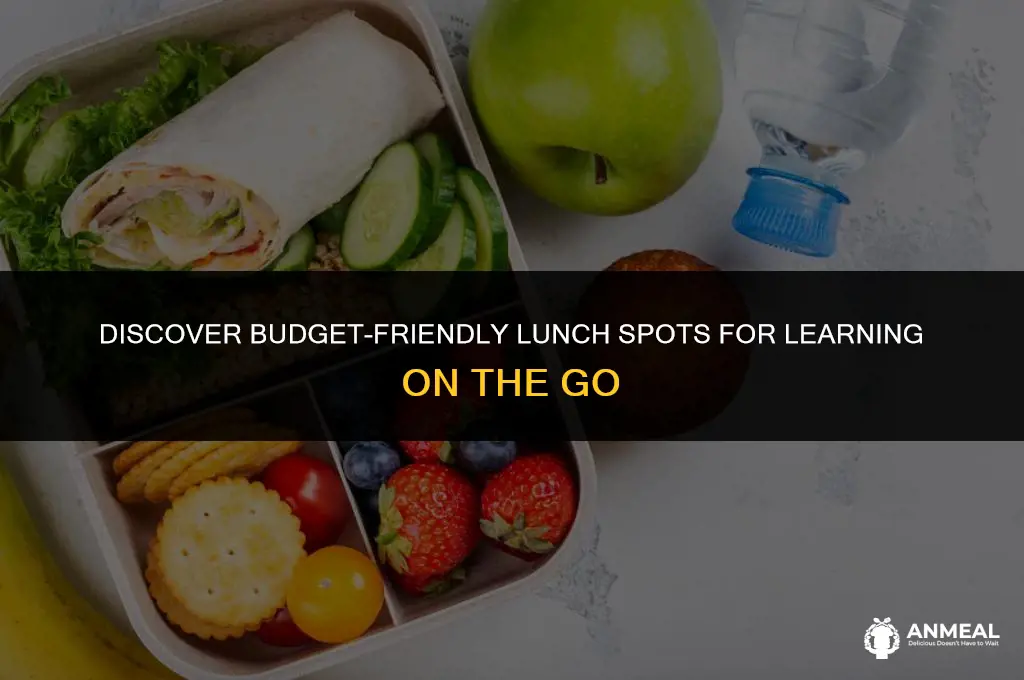 how to find cheap place for lunch and learn