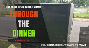 Finding Your Hitachi TV Model Number: A Dinner Table Guide