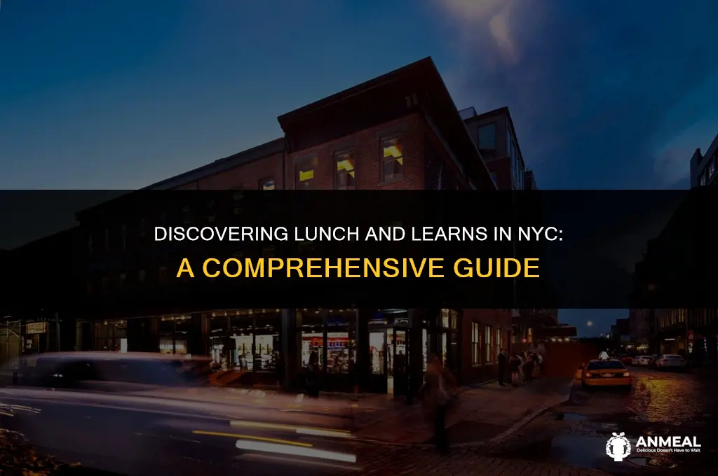 how to find lunch and learns in nyc
